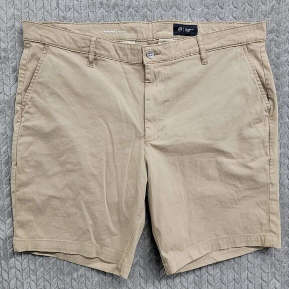 ADRIANO GOLDSCHMIED Mens Shorts The WANDERER Slim Fit Size 40 Khaki Tan